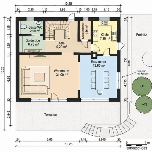 624m² Grundstück * ruhige zweite Reihe * Südgarten * 5 Zimmer * provisionsfrei – Foto 16