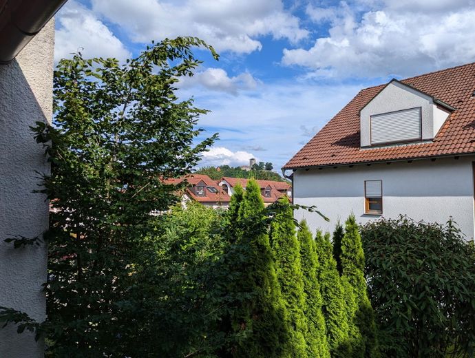 Blick vom Balkon