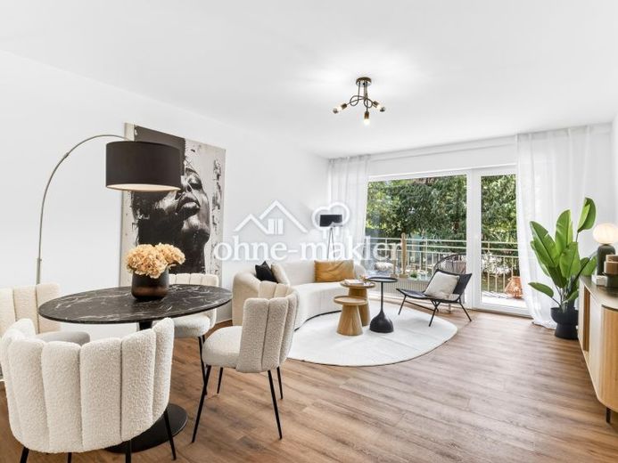 Kernsaniert & sofort bezugsfrei: 3-Zimmer-Wohnung mit Balkon in Münster-Gievenbeck – provisionsfrei – Foto 1