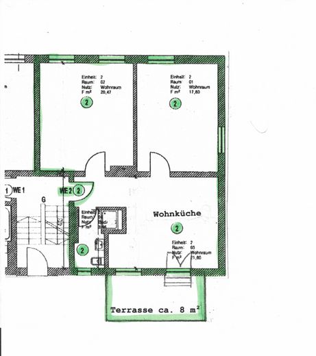 Bäkepark'ta muhteşem doğal konum - Berlin-Steglitz OT Lichterfelde'de boş 2 odalı kat mülkiyeti dairesi – ETW Hochparterre rechts