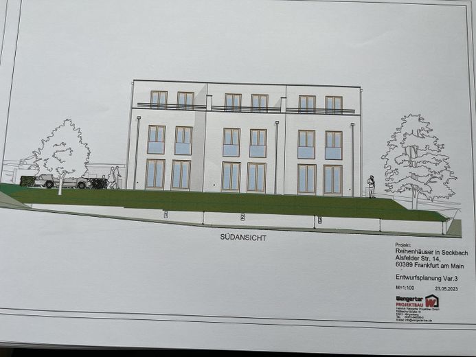 Letzte Chance - Eckhaus in schönster Lage von Frankfurt-Seckbach – Gartenseite