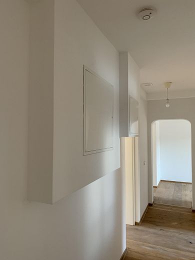 Light-filled old building apartment (5 rooms) by the city park - 4 spacious bedrooms and separate living room – Diele Richtung Küche