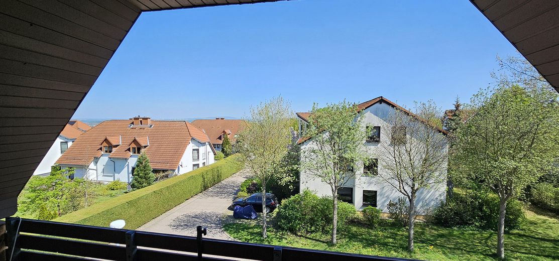 Blick vom Balkon