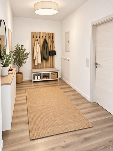 Sanierte Wohnung mit neuwertiger Küche – Diele
