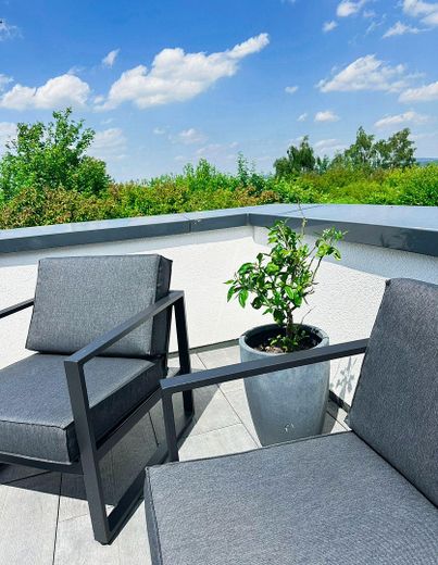 Stadtvilla mit unverbaubaren Blick zum Herkules und Dörnberg – Dachterrasse