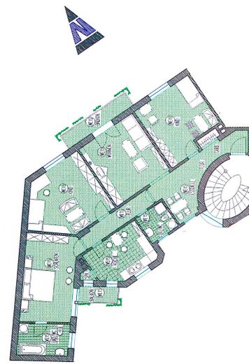 Elegante apartamento de 4 habitaciones en una ubicación céntrica – Grundriss (ohne Doppeltür)