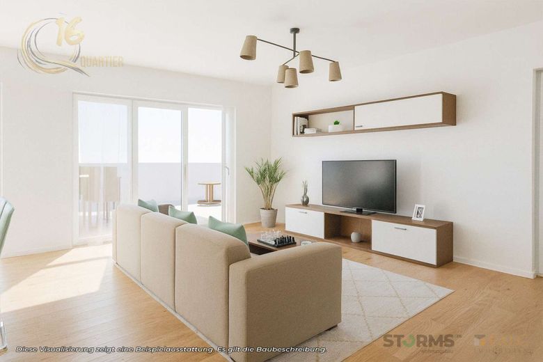 Penthouse (WE-10) - 152,26 m² - 4 Zimmer – Wohnzimmer