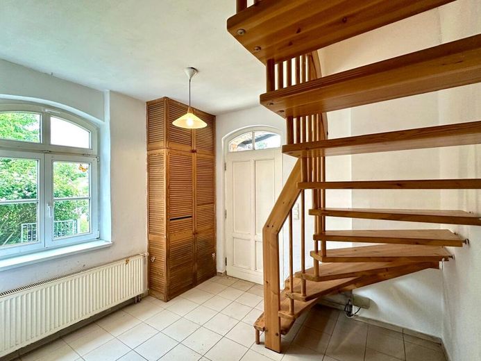HORN IMMOBILIEN ++ uroczy dom dwurodzinny w Klein Helle, tylko 15 min do Neubrandenburga – Eingangsbereich