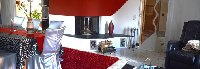 Wohnzimmer mit Sonderkamin