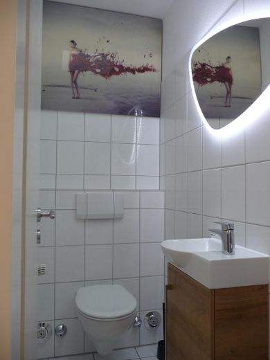 Exklusive, möblierte, ebenerdige Wohnung! Ruhige Toplage Münster-Nord-Wilkinghege – Gäste-WC