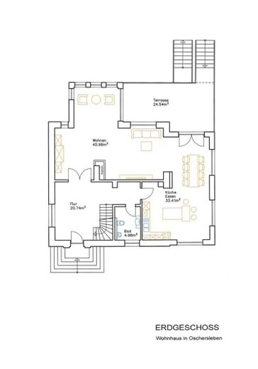 Villa urbana con estilo, tecnología moderna y confort exclusivo – Erdgeschoss