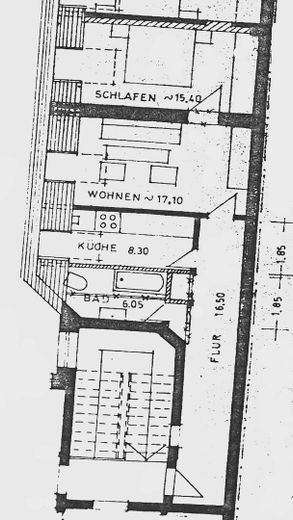 Bezugsfreie Dachgeschosswohnung im Altbau in attraktiver Lage – Grundriss
