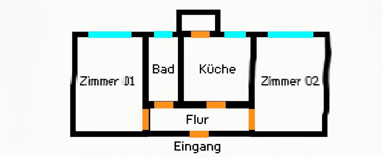Deux charmants appartements anciens de 2 pièces avec balcon à HH-Altona – Grundriss