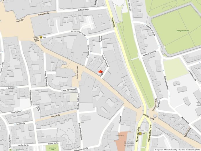 Schicke 4-Raumwohnung in der City! – Geolyzer Kartenausschnitt