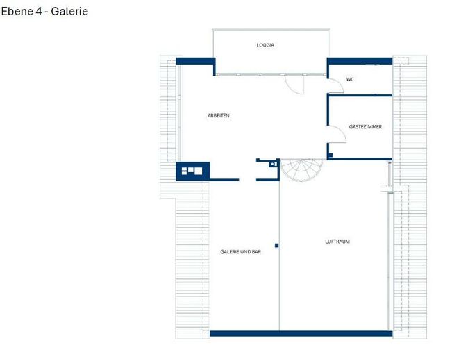 Exclusives Einfamilienhaus mit Einliegerwohnung in ruhiger Lage mit traumhafter Aussicht – Grundriss Ebene 4 Galerie
