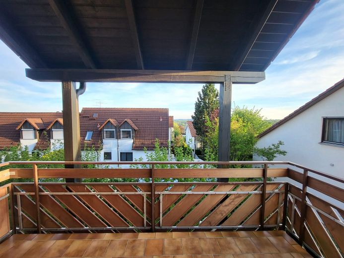 Blick vom Balkon