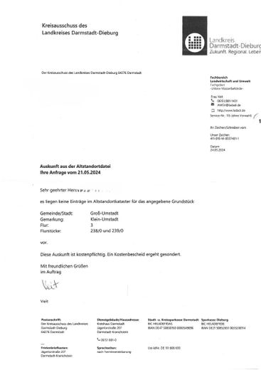 7 Altlastenauskunft