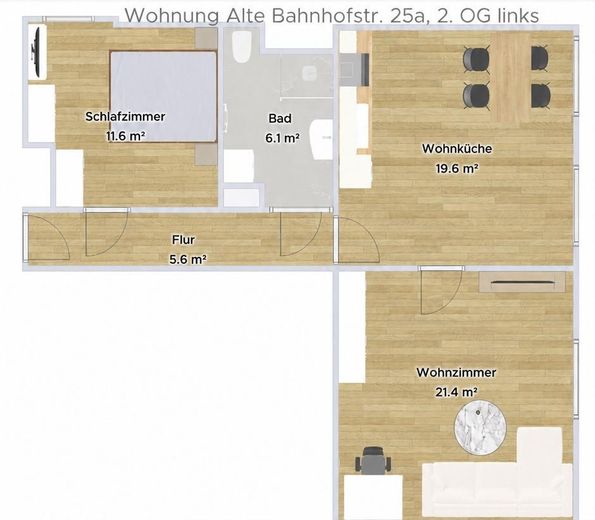 2 kernsanierte helle 2,5 Zimmer Wohnung (54 & 64qm) – फोटो 7