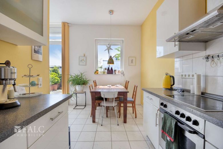 Appartamento condominiale di 2 locali affittato con giardino e garage a Köln-Widdersdorf – Küche