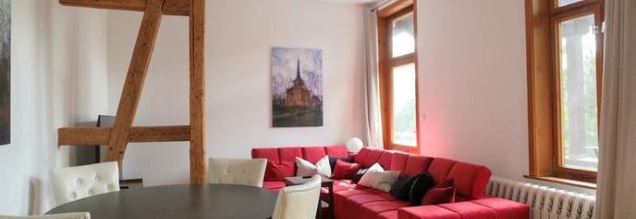 (EF1406_M) Weimar: Bad Berka, möblierte Wohnung über 2 Etagen in herrschaftlicher Villa am grünen Ortsrand