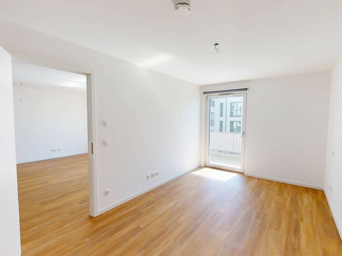 Helle 2-Zi.-Neubauwohnung mit EBK, BALKON, Fußbodenheizung uvm. – Ansicht I: Schlafzimmer