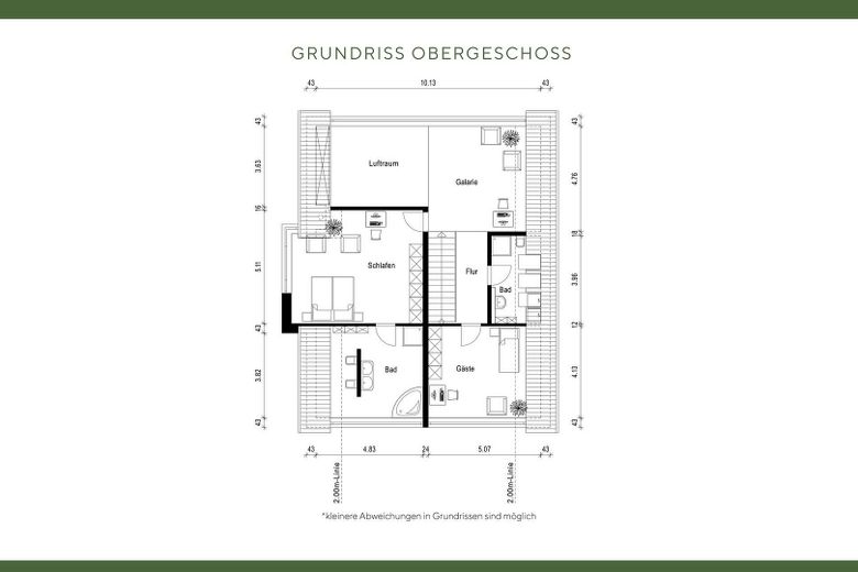 Grundriss Obergeschoss