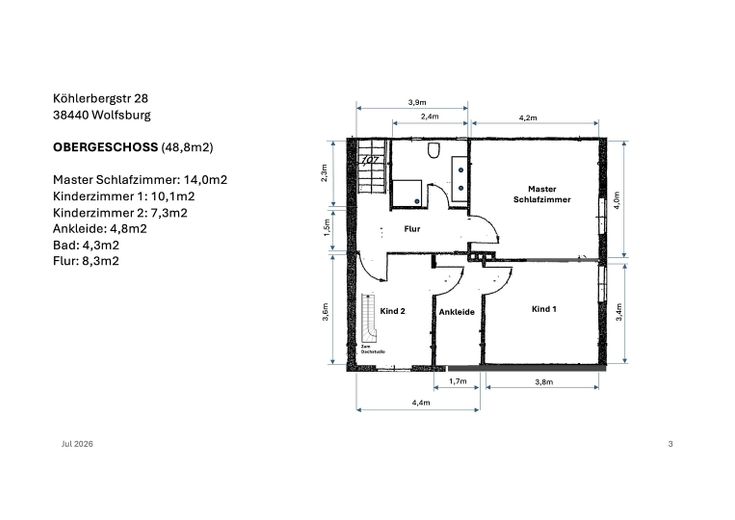 Traumhafte Doppelhaushälfte | Garten | Wallbox | klimatisiertes Dachstudio | 133 m2 | Köhlerberg – OG