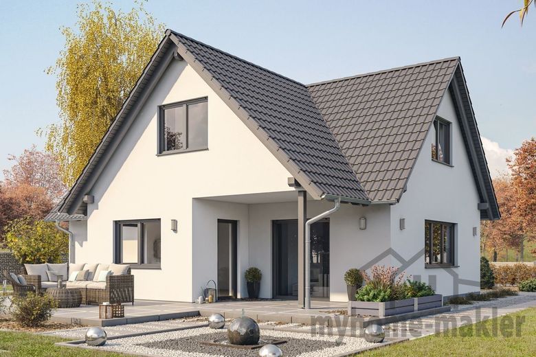 Waldrandlage Röttenbach: Neubau-Fertighaus mit Grundstück u. Keller- komfortables Wohnen im Zentrum – A71-118-G_TERRASSE