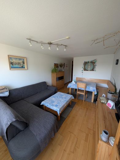 Ruhige 4-Zimmer-Wohnung, ohne Provision, von Privat, nahe Erholungsgebiet mit Südbalkon – Wohnzimmer