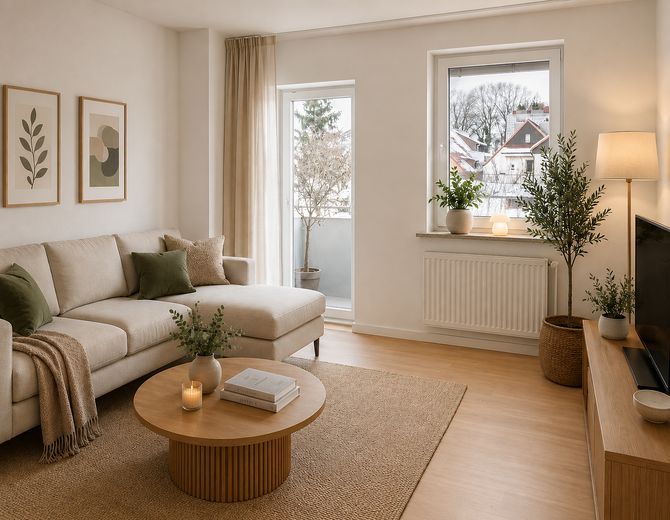 OG Wohnzimmer mit Balkon