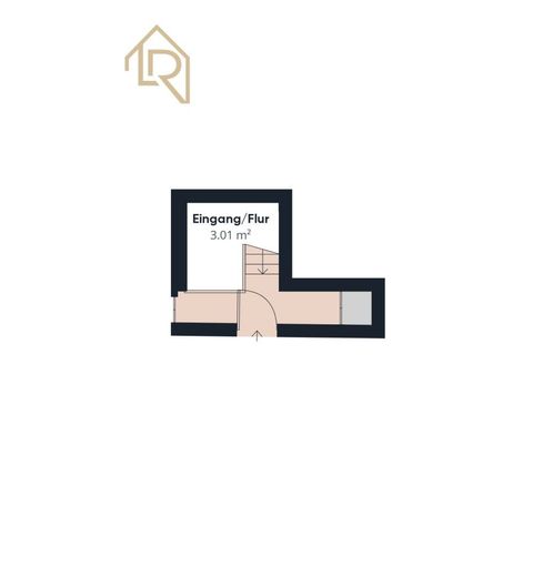 Ruhige 3-Zimmer-Maisonette mit Fernblick, Südbalkon, Loggia und 2 TG-Stellplätzen – Grundriss Eingangsbereich