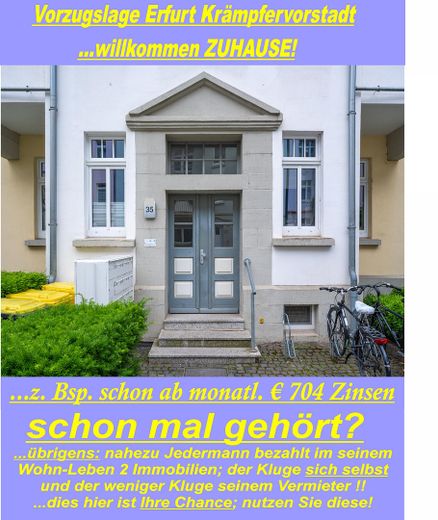 Mi hogar: Erfurt Mitte (¡p. ej., por 1.061 € al mes)! – Foto 1