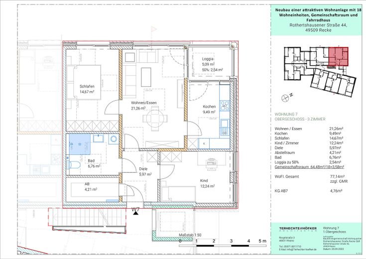 Grundriss Wohnung Nr. 7