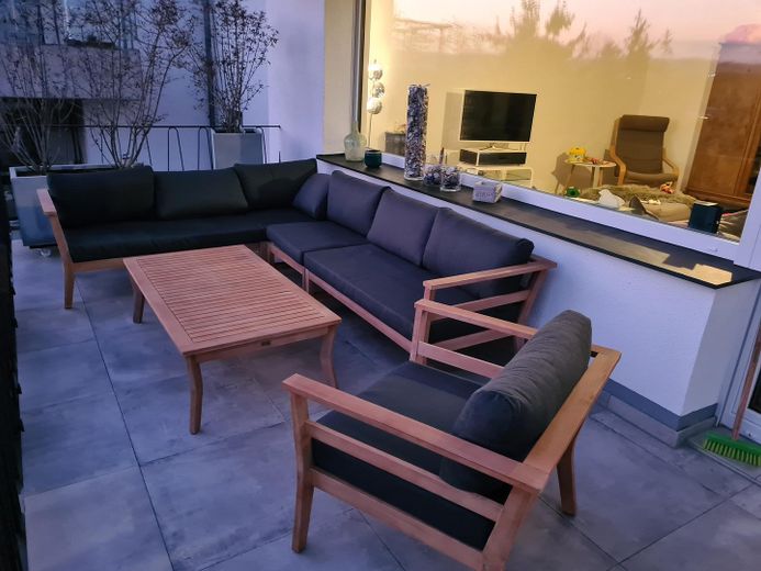 Casa unifamiliar renovada con vistas panorámicas en Wachtberg-Villip (sin comisión) – Balkon