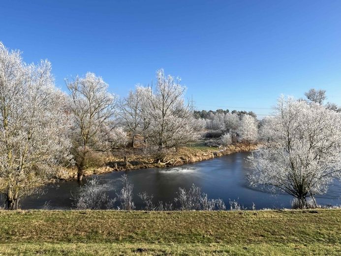 Ein Stück vom Paradies in Elb-Nähe - saniertes Bauernhaus mit Vintage-Charme – Umgebung im Winter