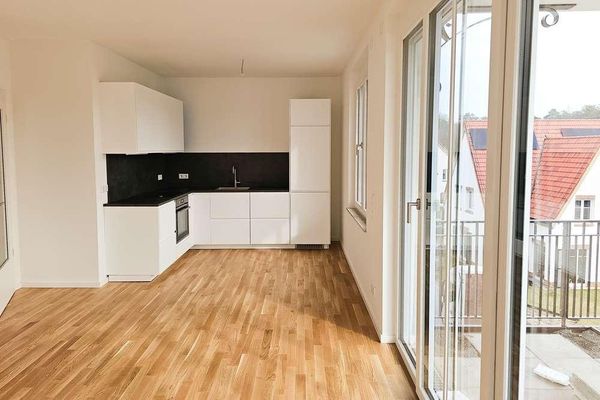 Neubau 3-Zimmer-Wohnung mit Fußbodenheizung, EBK, Balkon, Tiefgarage