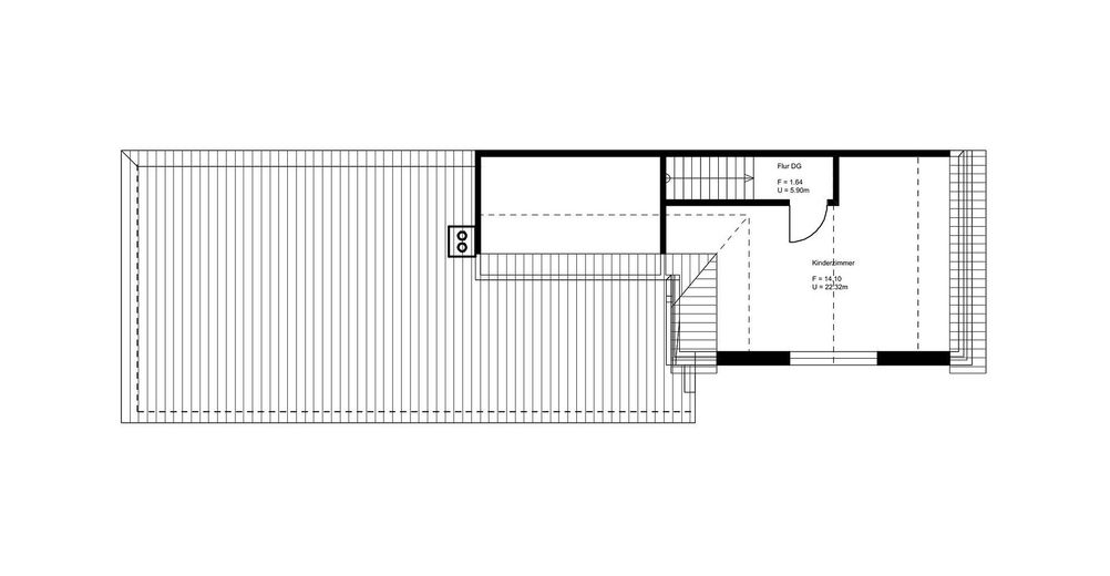 Modernisierte Doppelhaushälfte in Wismar zu verkaufen – Grundriss Dachgeschoss