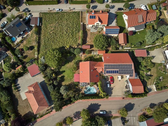 Vogelperspektive Anwesen