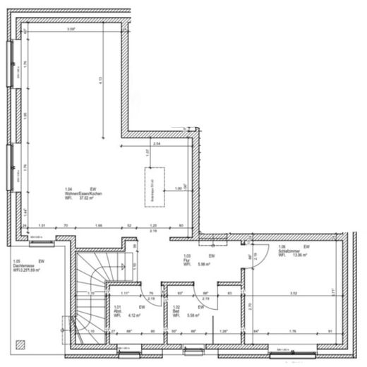 Großzügige 2-Zi. Neubauwohnung Hückelhoven – Grundriss Wohnung