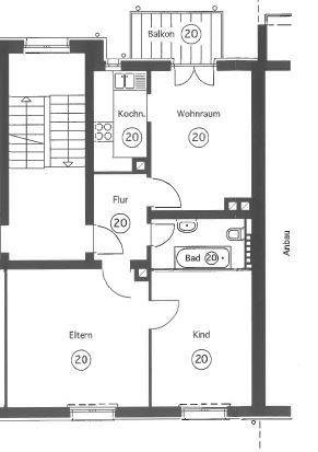 Grundriss Whg 20