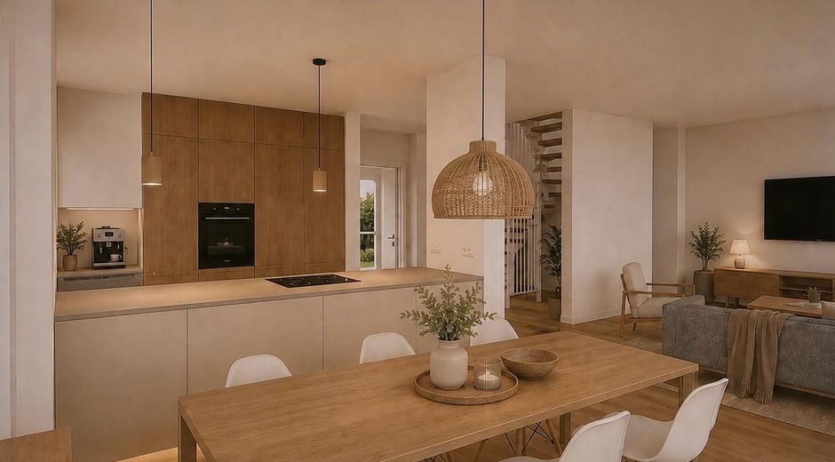 Provisionsfreier Neubau im Rheingau - hochwertige DHH mit Garten, Carport und ausgebautem Dach – Visualisierung Küche