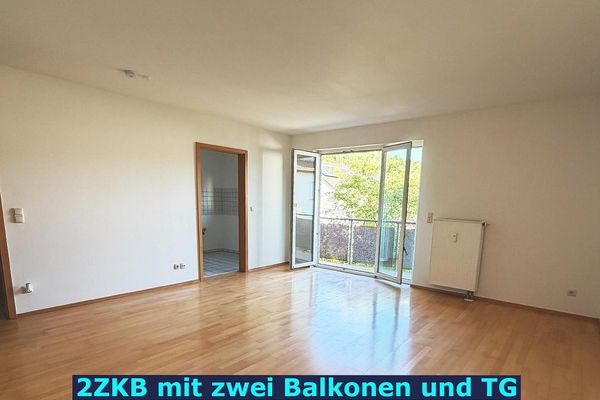 Helle 2-Zimmer-Wohnung mit zwei Balkonen und Tiefgaragenstellplatz in Eichstätt