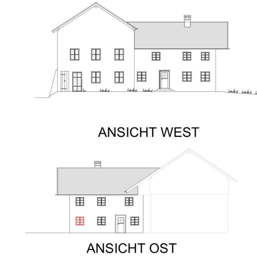 Einzigartiges Bauernhaus 1482 – Luxus-Sanierung & Erstbezug – Ansicht West