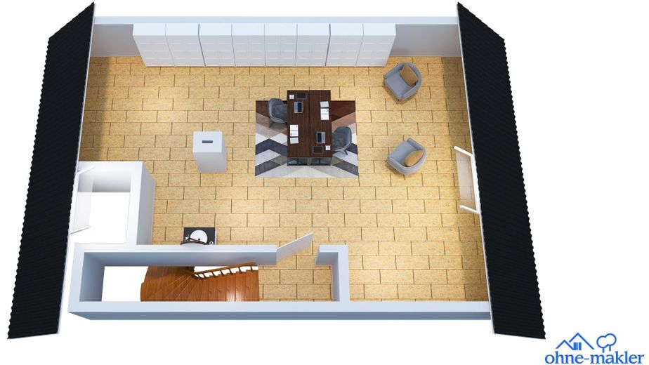 Charmantes Reihenhaus mit ausgebautem Dachboden und schönem Außenbereich - zzgl. Garage – DG