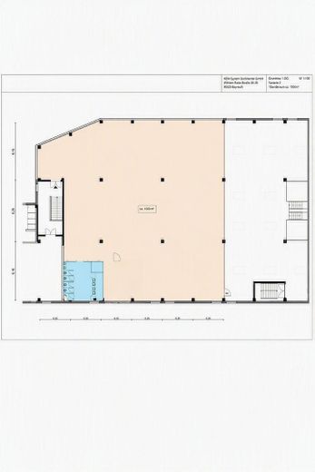 Moderne Gewerbefläche für Büro o. Showroom in zentraler Lage am Bhf. Südkreuz – 370 m² bis 1.000 m² – Grundriss Variante 1