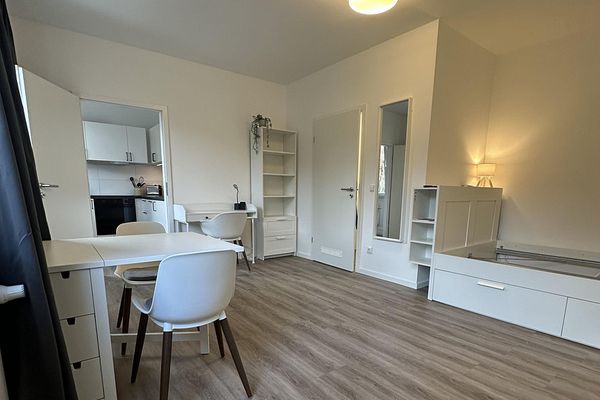 Tutto incluso. Prima occupazione dopo la ristrutturazione: moderno appartamento di 1 locale con mobili, cucina componibile attrezzata e canone tutto incluso