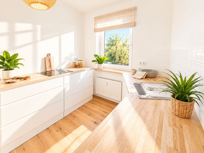 ***Freundliche 3-Zimmer-Wohnung in Erfurter Top-Lage*** Bezugsfrei | oh. Provision – Küche