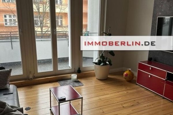 IMMOBERLIN.DE – Spokojnie w Bötzow-Kiez! Bardzo atrakcyjne mieszkanie w starej zabudowie z loggią od zachodu