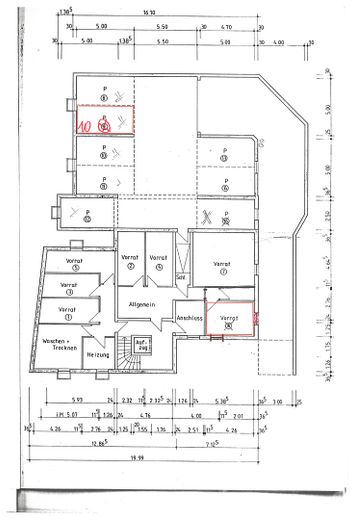 Rara opportunità nel Kreuzviertel: appartamento su due livelli, ca. 145 m², 4 locali, balcone – senza provvigione – Grundriss_UG_Keller_Tiefgarage