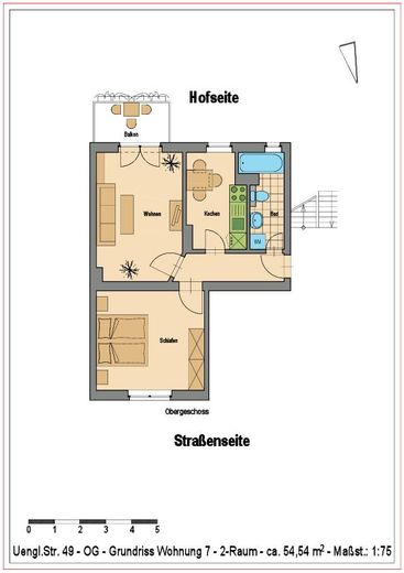 Edificio plurifamiliare con 10 unità abitative nel quartiere delle ville di Stendal – Wohnung 7